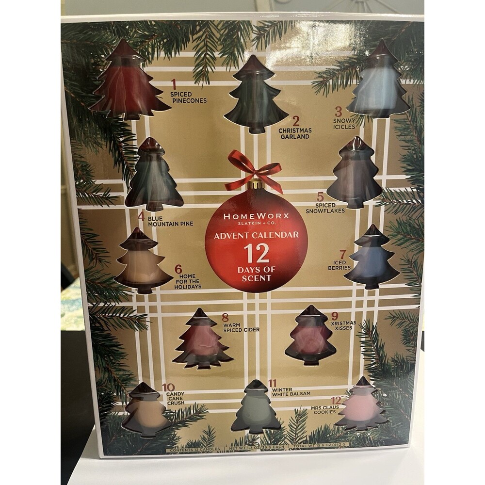 Homeworx by Harry Slatkin & Co. Candles ADVENT CALENDAR 12 Days of Scent NIB
